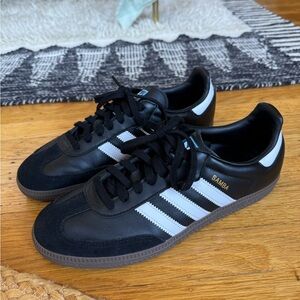 Black sambas; perfect condition and only worn once!